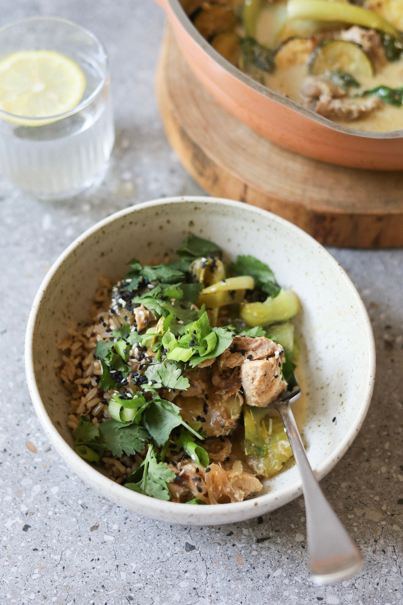 One Pan Lemongrass and Coconut Chicken Recipe: Everyday Nourishment - Thetenthco.com